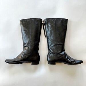 COACH "Fionna" Black Leather Boots - Women's Size 7